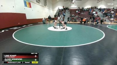 113 lbs Cons. Round 2 - Lane Schaff, Natrona County vs Oliver Wisniewski, Green River