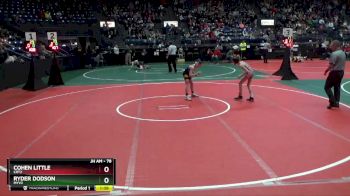 78 lbs Champ. Round 1 - Ryder Dodson, MYV2 vs Cohen Little, CRT2