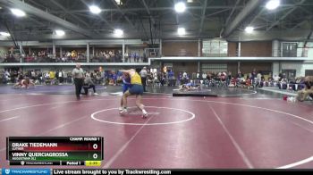 174 lbs Champ. Round 1 - Vinny Querciagrossa, Augustana (IL) vs Drake Tiedemann, Luther
