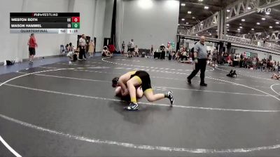 140 lbs Quarterfinal - Weston Roth, Kardiac Kids vs Mason Hammel, EP Rattlers