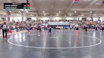 Girls 185 lbs Cons. Round 2 - Ellysia Jennings, Coffee Co. Central High School vs Audra Buckley, Montgomery Central High School