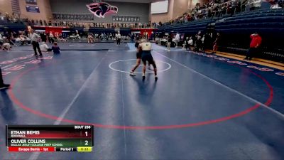 157 lbs Cons. Round 2 - Ethan Bemis, Rockwall vs Oliver Collins, Dallas Jesuit College Prep School