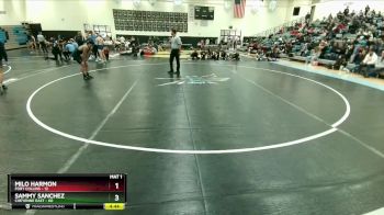 126 lbs Round 1 (10 Team) - Sammy Sanchez, Cheyenne East vs Milo Harmon, Fort Collins