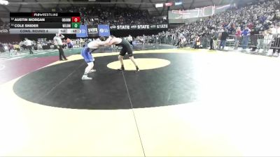 Boys 1B/2B 215 Cons. Round 4 - Cole Snider, Wilbur-Creston vs Austin Morgan, Okanogan
