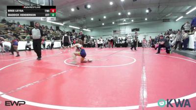 76-80 lbs Consolation - Bree Leyba, Team Tulsa Wrestling Club vs Maddox Henderson, Standfast