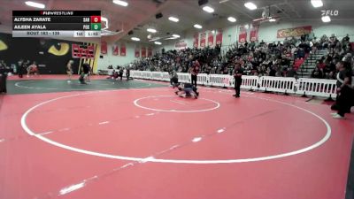135 lbs Champ. Round 1 - Alysha Zarate, Sanger vs Aileen Ayala, Pacifica