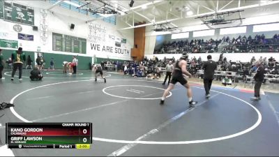 190 lbs Champ. Round 1 - Griff Lawson, El Dorado vs Kano Gordon, Calabasas