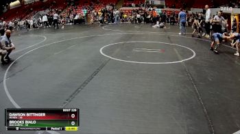 64 lbs Semifinal - Brooks Bialo, Bad Karma vs Dawson Bittinger, MI REV