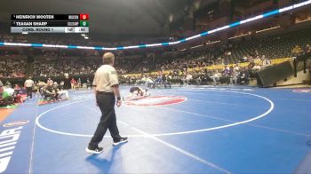 150 Class 1 lbs Cons. Round 1 - Teagan Sharp, Cole Camp vs Heinrich Wooten, Macon