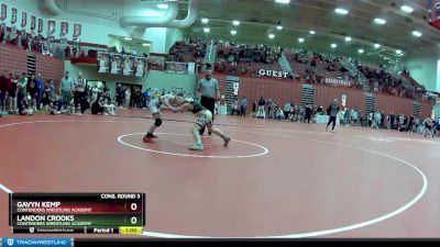 100 lbs Cons. Round 3 - Landon Crooks, Contenders Wrestling Academy vs Gavyn Kemp, Contenders Wrestling Academy