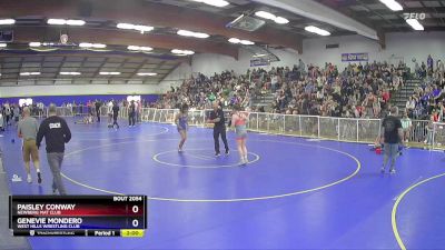 118 lbs Round 3 - Paisley Conway, Newberg Mat Club vs Genevie Mondero, West Hills Wrestling Club