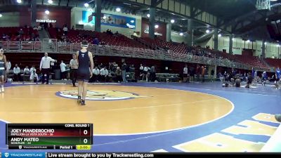 106 lbs Quarters & 1st Wb (16 Team) - Joey Manderochio, Papillion-La Vista South vs Andy Mateo, Schuyler