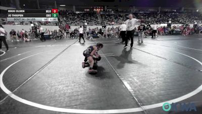 54 lbs 3rd Place - Rikki Olsen, Mojo Grappling Academy vs Jo Thigpen, Choctaw Ironman Youth Wrestling
