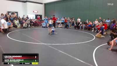 68 lbs Round 1 - Nate Quagliariello, Chapin Youth Wrestling vs Colton Menendez, West Wateree