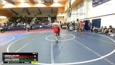 175 lbs Round 4 - THOMAS WILSON, Antelope Union vs Josiah Huisman, Northwest Christian HS