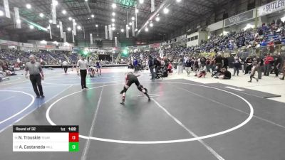 125 lbs Round Of 32 - Nick Trouskie, Team Grand Valley Elite vs Amani Castaneda, Milliken Middle School