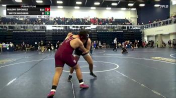 285 lbs Champ. Round 2 - Bryce Meggers, Sierra College vs Malohi Sipowicz, Mt. San Antonio College