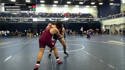 285 lbs Champ. Round 2 - Bryce Meggers, Sierra College vs Malohi Sipowicz, Mt. San Antonio College
