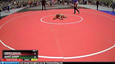 56 lbs Champ. Round 1 - Andrew Barajas, Moses Lake Wrestling Club vs Emmett Barnes, Salem Elite Mat Club