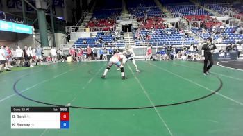 170 lbs Cons 32 #1 - Omer Barak, Florida vs Keegan Ramsay, Pennsylvania