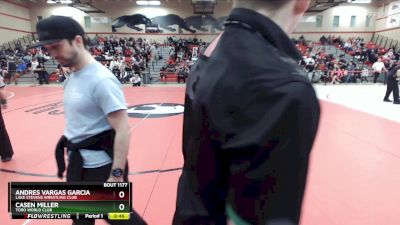 120 lbs Semifinal - Casen Miller, Toro World Club vs Andres Vargas Garcia, Lake Stevens Wrestling Club