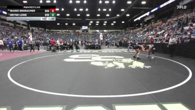 125 lbs Champ. Round 1 - Maisie Brubacher, Newton Hs vs Brynn Lowe, Overland Park - Blue Valley Southwest HS