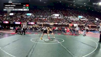 A - 118 lbs Semifinal - Will Merkel, Custer Co. (Miles City) vs Aramis Rivera, Billings Central/Joliet