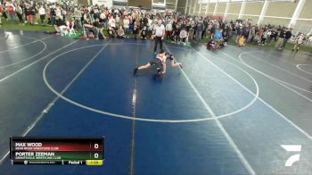 105 lbs Champ. Round 1 - Max Wood, Bear River Wrestling Club vs Porter Zeeman, Grantsville Wrestling Club