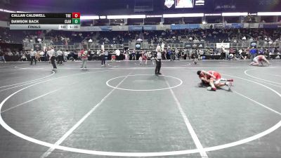 115 lbs Final - Callan Caldwell, Tiger Takedown Xlub vs Dawson Back, Claremore WC