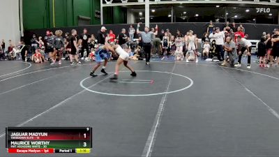 92 lbs Placement (4 Team) - Maurice Worthy, Mat Assassins White vs Jaguar Madyun, Takedown Elite