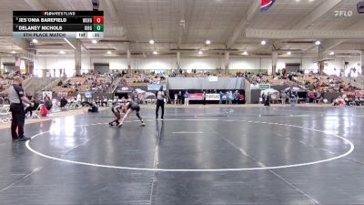 Girls 126 lbs 5th Place Match - Delaney Nichols, Gibbs High School vs Jes`Onia Barefield, West Creek High School