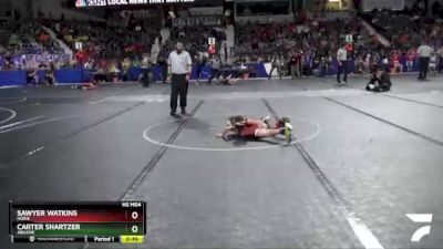 49 lbs Quarterfinal - Sawyer Watkins, Hoxie vs Carter Shartzer, Abilene