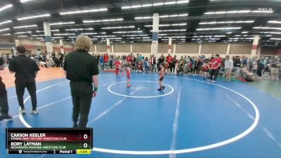 49-50 lbs Round 3 - Rory Layman, Richardson Mustang Wrestling CLub vs Carson Keeler, Fitness Fight Factory Wrestling Club