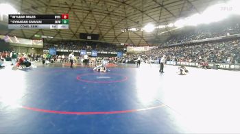 Girls 4A 235 lbs Cons. Semi - Myleah Miles, West Valley (Yakima) (Girls) vs Symaran Sivaivai, Skyview (Girls)