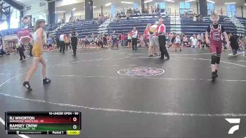 90 lbs Semifinal - Ramsey Crow, Toombs County vs Rj Whorton, Darkhorse Wrestling