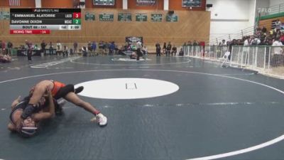 141 lbs Champ. Round 2 - Emmanuel Alatorre, Lassen College vs Davonne Dixon, Mt San Antonio Community College