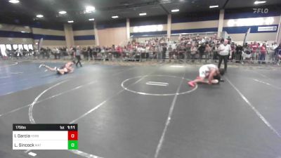 175 lbs Round Of 128 - Isaiah Garcia, Yorba Linda HS vs Luke Sincock, Mat Demon WC