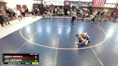 75 lbs Champ. Round 1 - Hudson Jaramillo, Uintah vs Luke Christensen, Falcon Wrestling Club