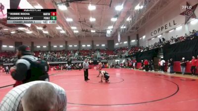 190 lbs Champ. Round 1 - Robbie Rocha, Arlington Martin vs Hadewyn Bailey, Pebble Hills