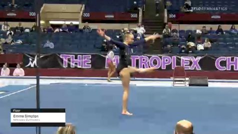 Emma Simpton - Floor, Metroplex Gymnastics - 2021 Metroplex Challenge