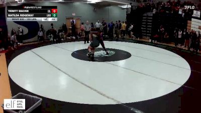 155 lbs. Cons. Round 2 - Matilda Ridgeway, Lindbergh vs Trinity Mackie, East St. Louis