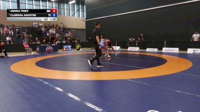 62kg Round 2 - Annika Fines, Dinos Wrestling Club vs Clarissa Agostini, Team Discipline