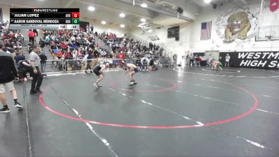 113 lbs Cons. Round 2 - Julian Lopez, Arroyo vs Aaron Sandoval Mendoza, Anaheim