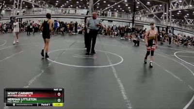 100 lbs Round 5 (8 Team) - Wyatt Carnrite, Backyard Brawler vs Herman Littleton, Full Circle