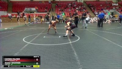 105 lbs Round 3 (4 Team) - Isaiah Washner, Lake WC vs Cayden Palmer, Dayton Bandits