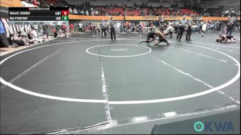 155 lbs 5th Place - Isaac Jones, Lawton Legends Youth Wrestling vs Eli Foster, Lions Wrestling Academy