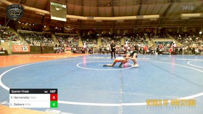 100 lbs Quarterfinal - Yamilette Hernandez, Top Dog Wrestling Club vs Lennox Gebara, Frontenac Youth Wrestling Club