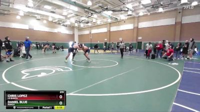 215 lbs Cons. Round 6 - Chris Lopez, La Quinta vs Daniel Blue, Norco