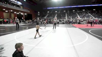 46 lbs Quarterfinal - Marley Senne, Bozeman WC vs Luna Leos, Valley WC