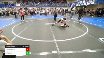 55 lbs Quarterfinal - Achilles Cawyer, Jay Wrestling Club vs Zane Nelson, Owasso Takedown Club